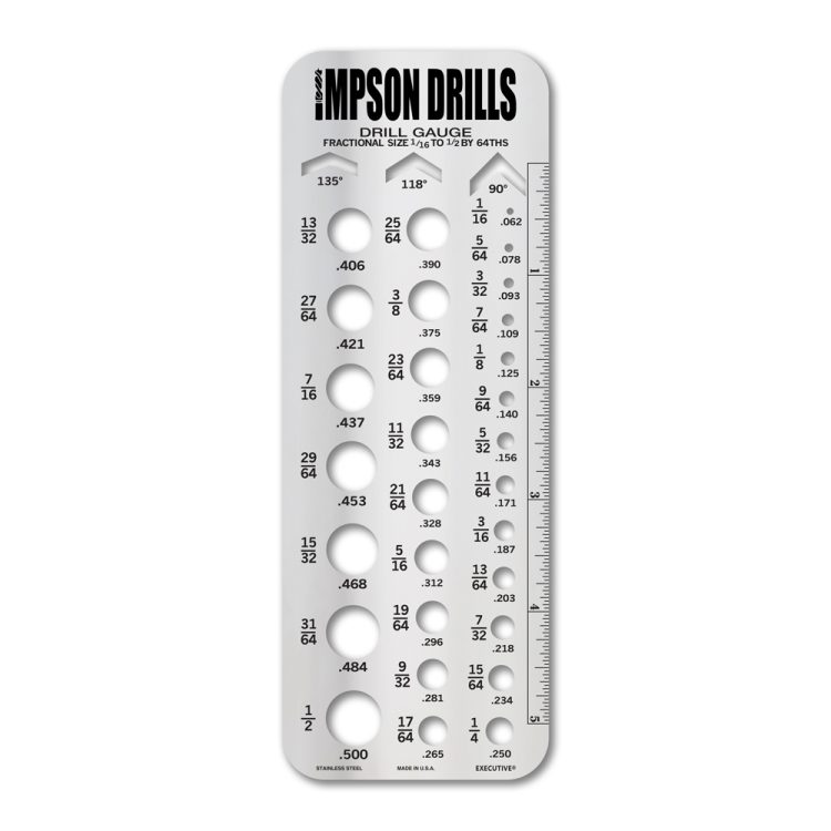 Stainless Steel Drill Gauge