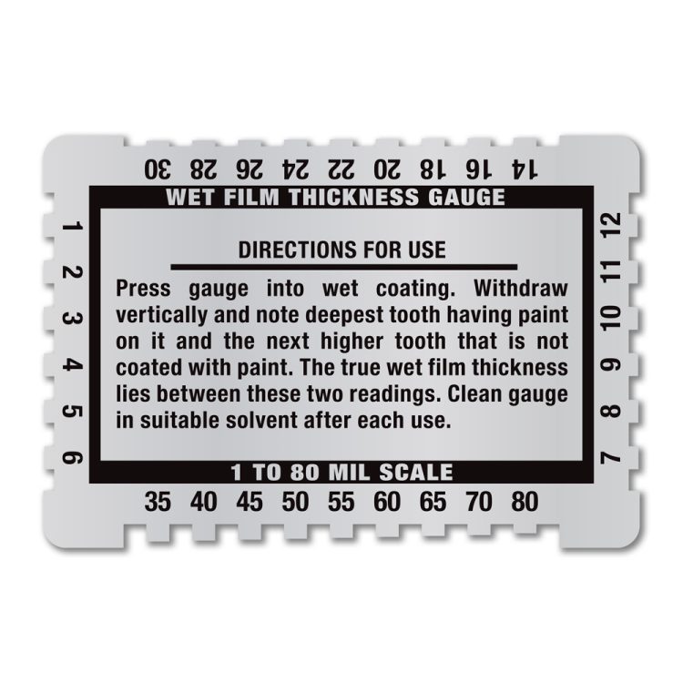 1 to 80 Mils 4CP Wet Film Thickness Gauge - Image 6