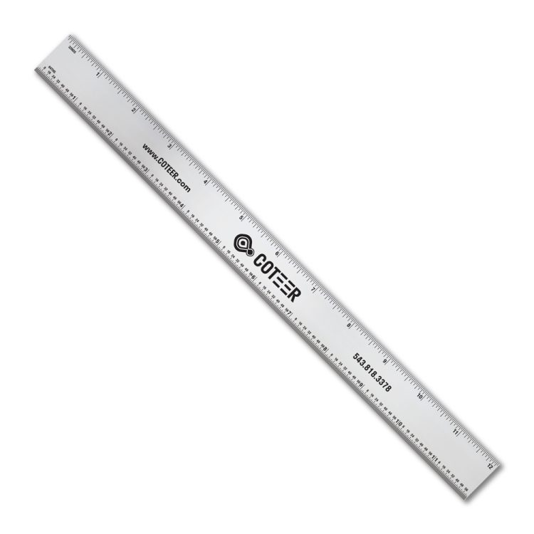 12" Stainless Steel Ruler with General Scales - Image 3