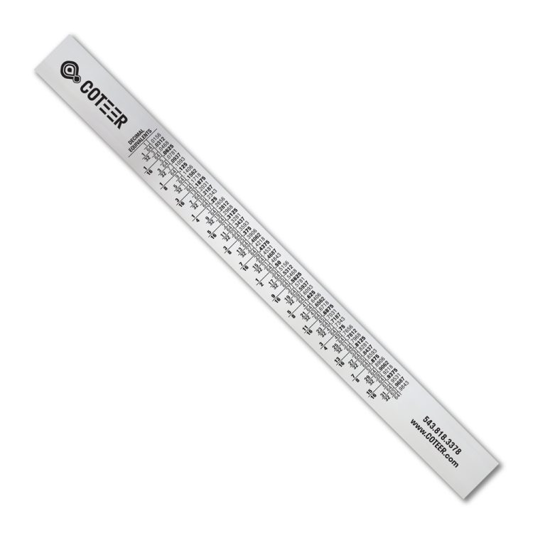 12" Stainless Steel Ruler with Center Finding Scales - Image 5