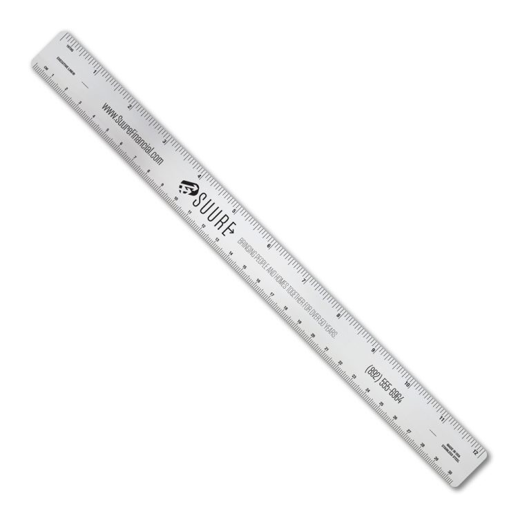 12" Stainless Steel Ruler with Center Finding Scales - Image 8
