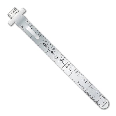 Stainless Steel 6" Pocket Ruler with Architect or Engineer Scales