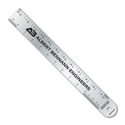 Stainless Steel 6" Ruler with Architect or Engineer Scales