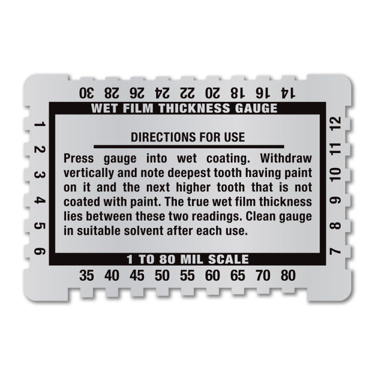 1 to 80 Mils Metalphoto® Wet Film Thickness Gauge - Image 7