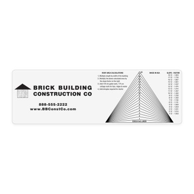 Roof Pitch Gauge - 1 Color or 4CP, Polycarbonate