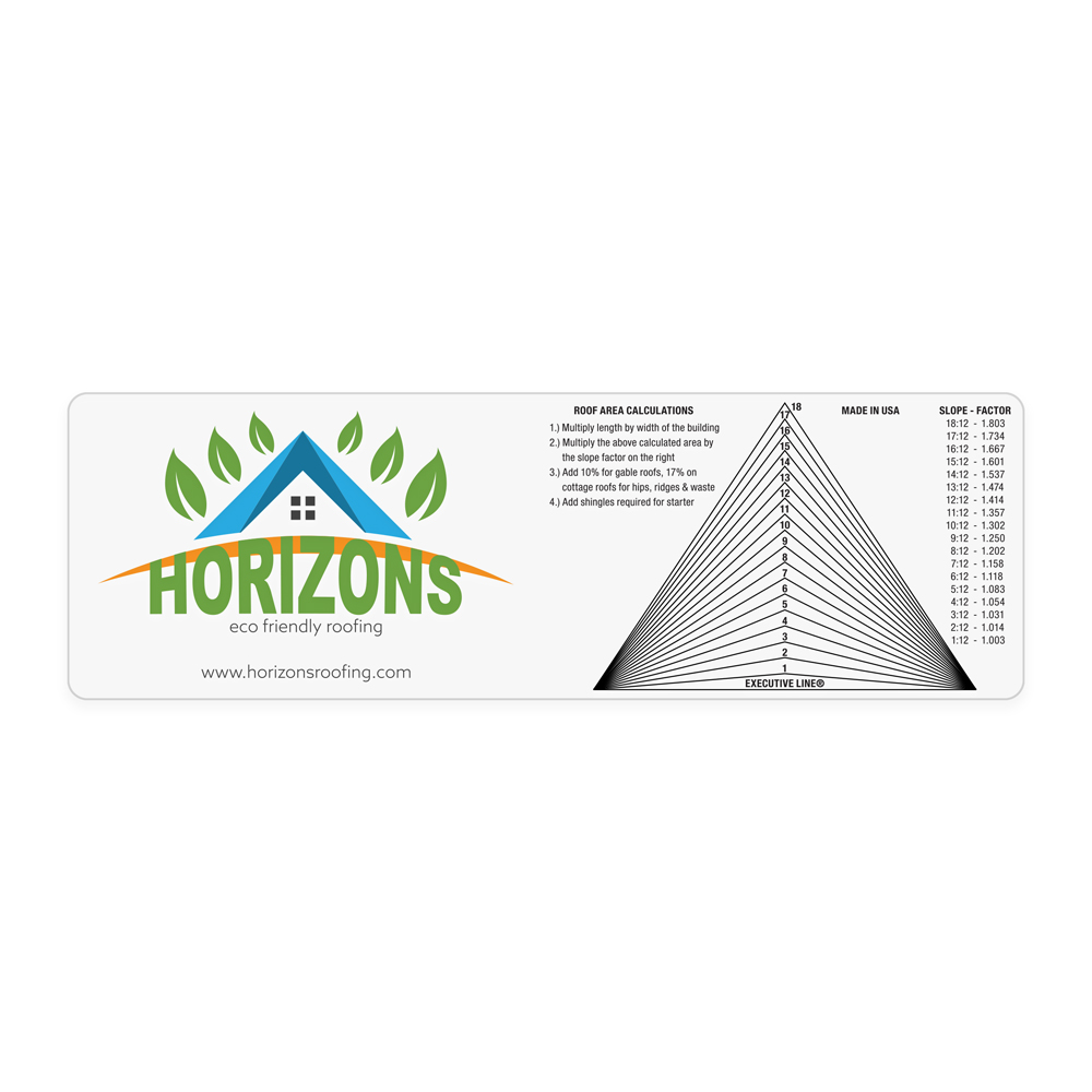 Roof Pitch Gauge - 1 Color or 4CP, Polycarbonate - Image 2