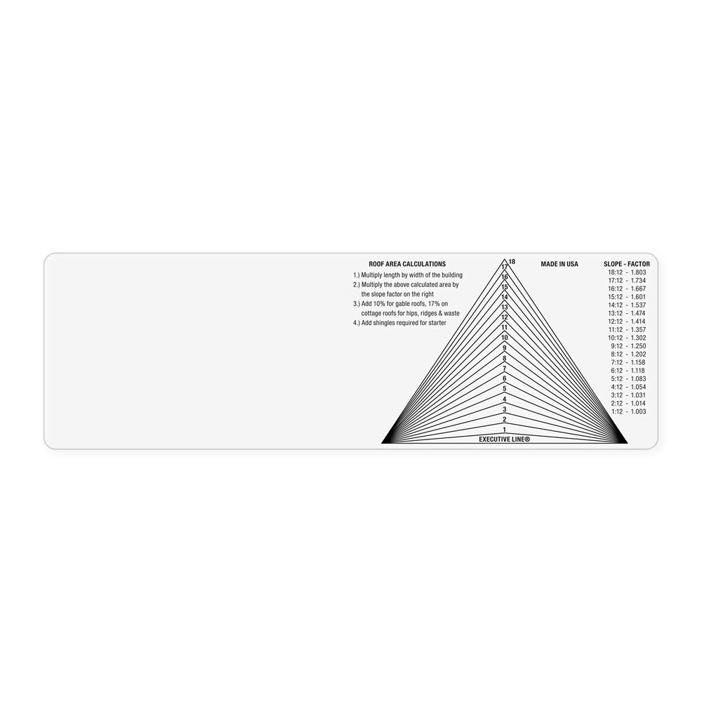 Roof Pitch Gauge - 1 Color or 4CP, Polycarbonate - Image 3