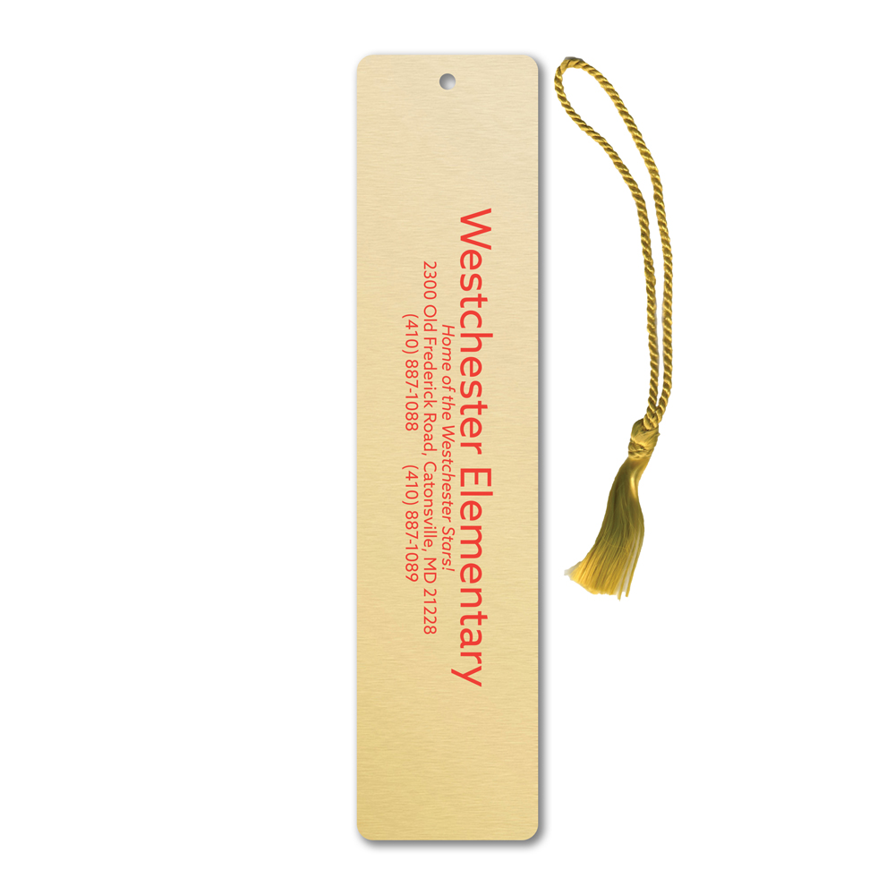 Aluminum Bookmark with Tassel - Image 6
