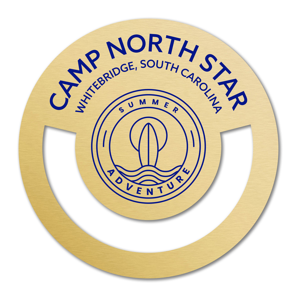 Circle Shaped Bookmark Aluminum, Brass or PVC - Image 2