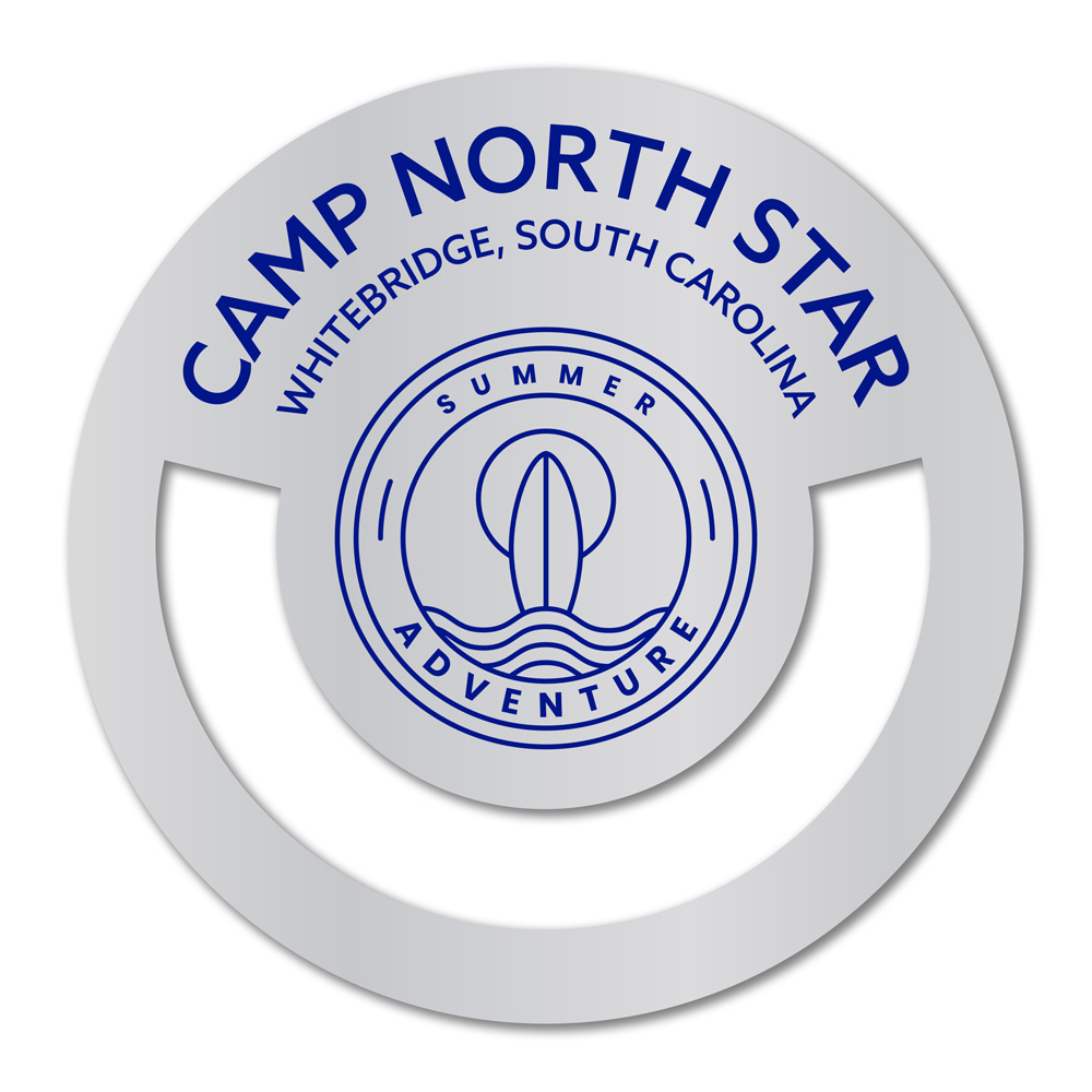 Circle Shaped Bookmark Aluminum, Brass or PVC