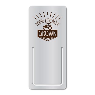 Small Rectangle Shaped Bookmark Aluminum, Brass or PVC