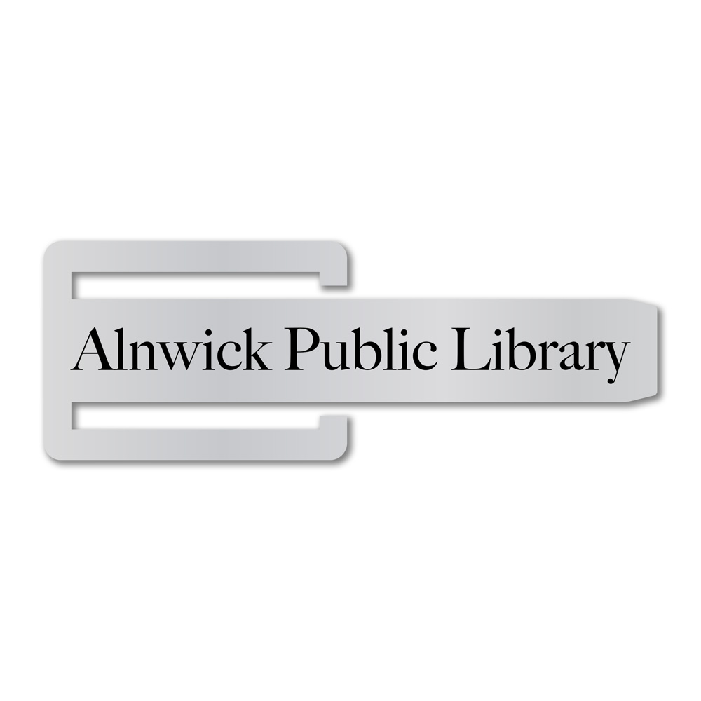 Elongated Key Shaped Bookmark Aluminum, Brass or PVC