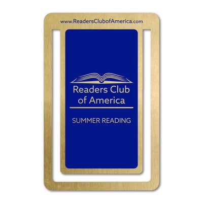 Metal Rectangle Bookmark - Brass