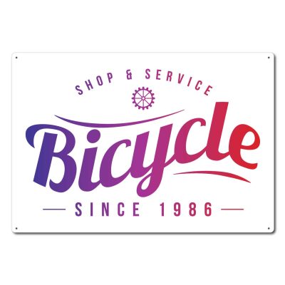 Rectangle Metal Tacker Sign - Aluminum