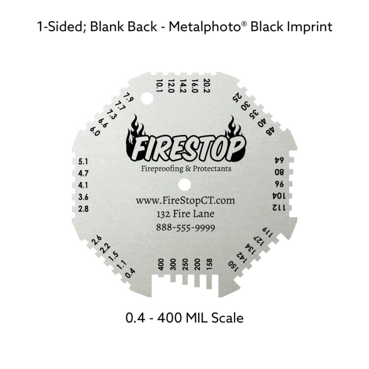 Metalphoto® Octagonal Wet Film Gauge