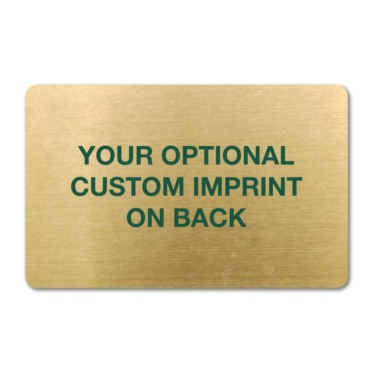 Brass Membership Card 4CP - Image 3