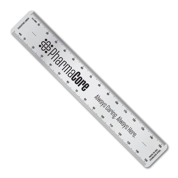 6" Stainless Steel Ruler with Center Finding Scales - Image 9