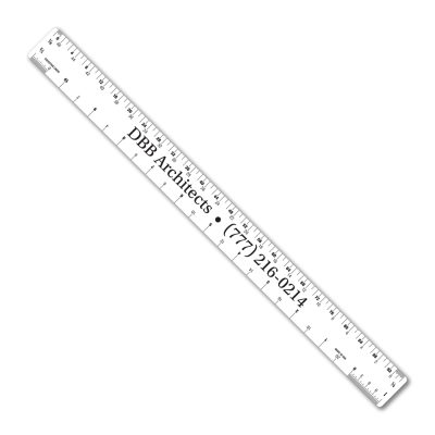 12" Flexible PVC Ruler with Architect and Engineer Scales