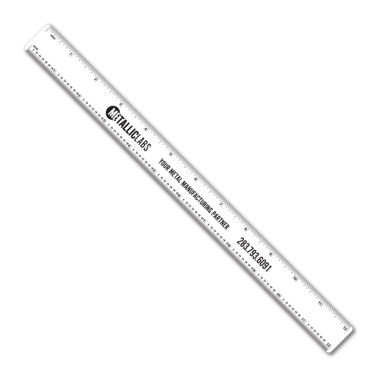 12" Flexible PVC Ruler with Tinner Circumference Scales - Image 3