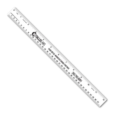 12" Flexible PVC Ruler with Tinner Circumference Scales