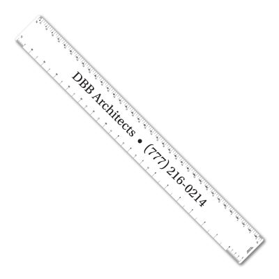 18" Flexible PVC Ruler with Architect and Engineer Scales