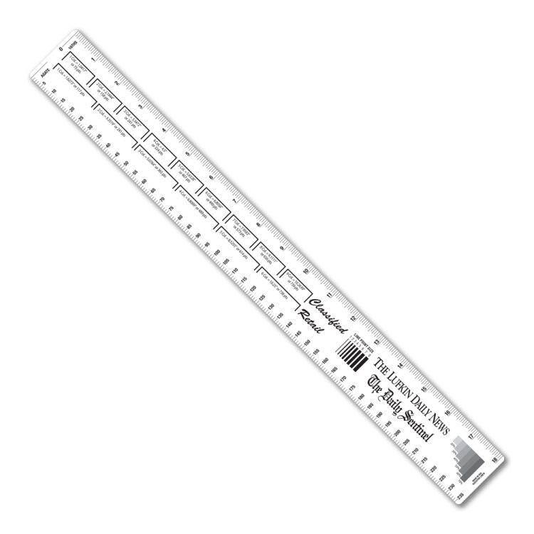 18" Flexible PVC Ruler with Printing & Publishing Scales - Image 3