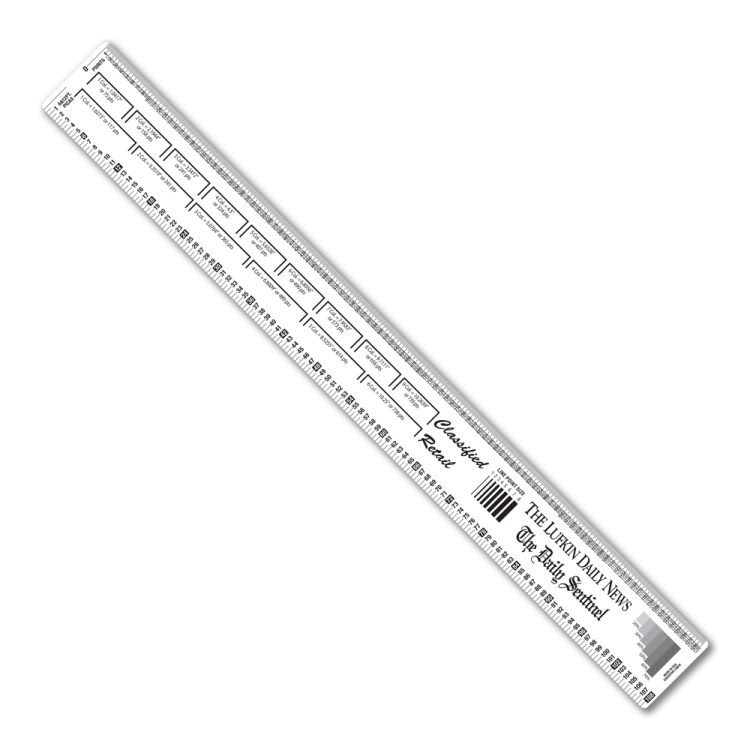 18" Flexible PVC Ruler with Printing & Publishing Scales