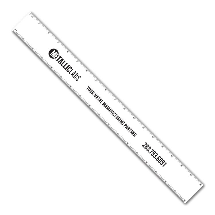 18" Flexible PVC Ruler with Tinner Circumference Scales - Image 3