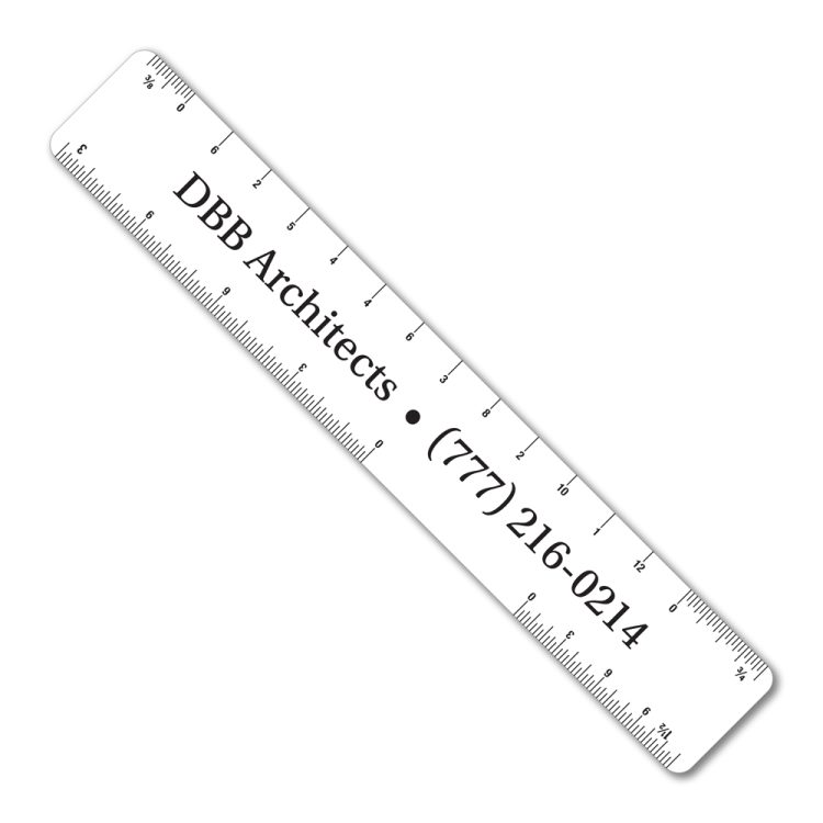 6" Flexible PVC Ruler with Architect and Engineer Scales - Image 3