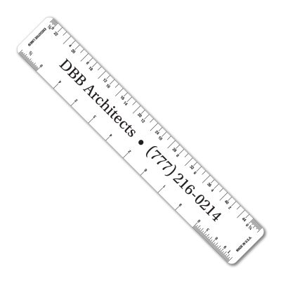 6" Flexible PVC Ruler with Architect and Engineer Scales