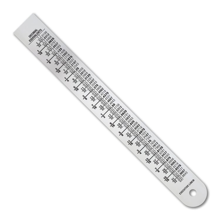 Stainless Steel 6" Ruler MM Over 32nds and 16ths - Image 3