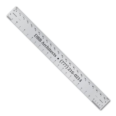 12" Aluminum Ruler with Architect and Engineer Scales