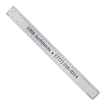 18" Aluminum Ruler with Architect and Engineer Scales