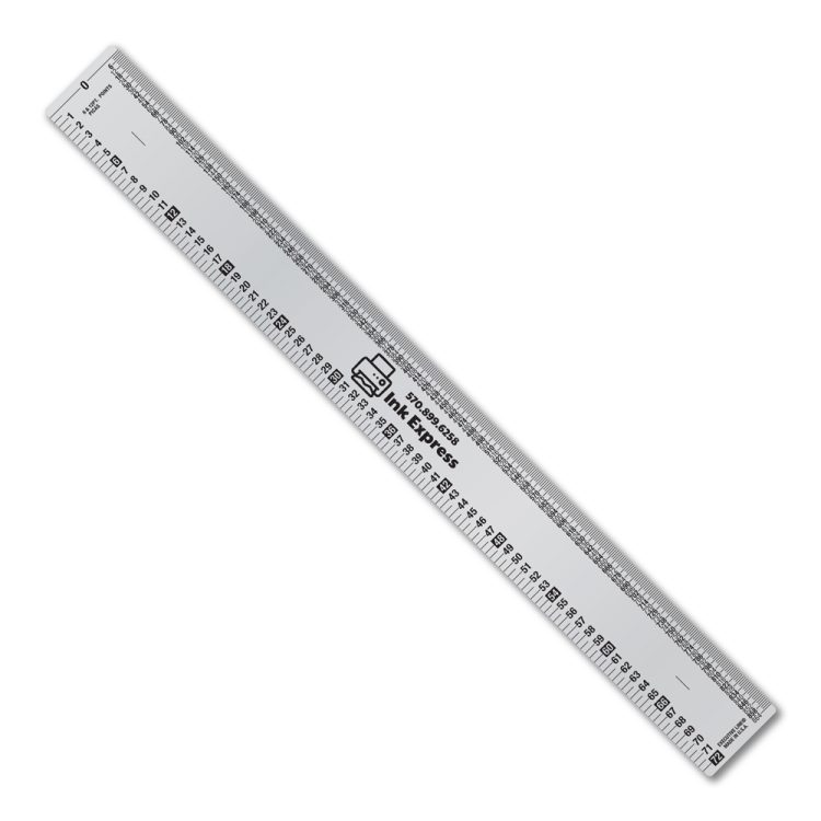 12" Metalphoto® Aluminum Ruler with Printing & Publishing Scales