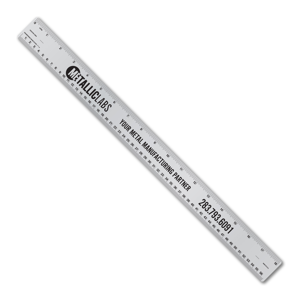 18" Metalphoto® Aluminum Ruler with Tinner Circumference Scales