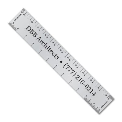 6" Metalphoto® Aluminum Ruler with Architect and Engineer Scales