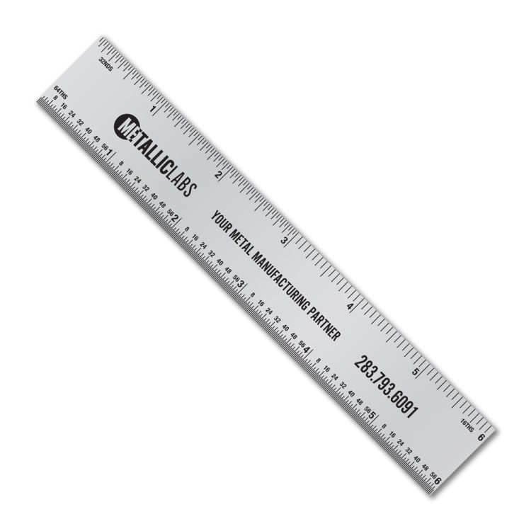 6" Metalphoto® Aluminum Ruler with Tinner Circumference Scales - Image 3