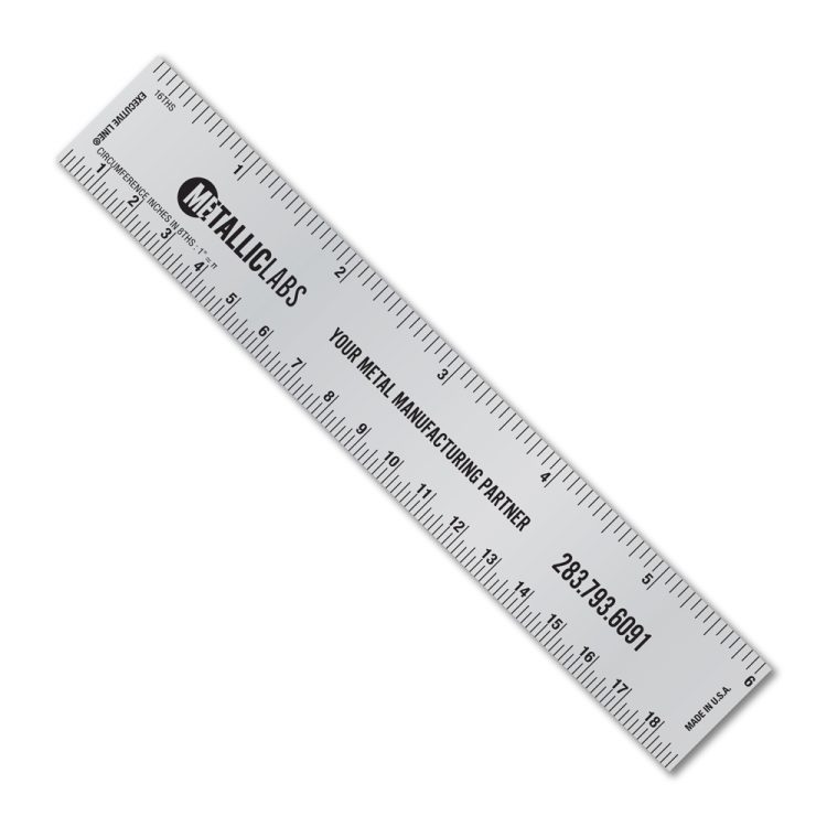 6" Metalphoto® Aluminum Ruler with Tinner Circumference Scales