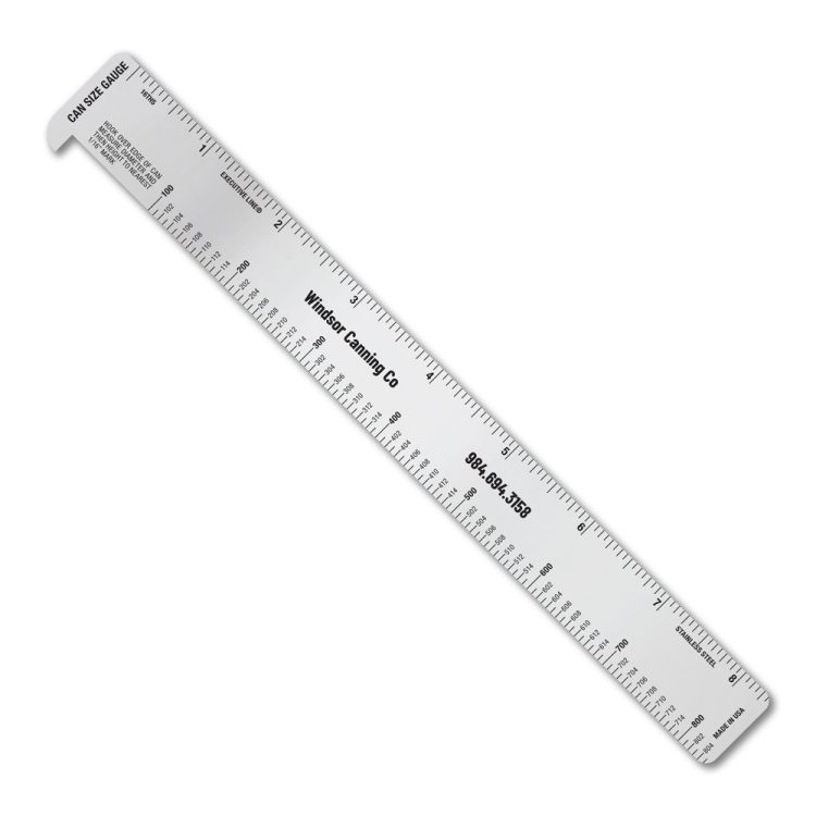 Stainless Steel Hook Ruler with Can Size Gauge - Image 3