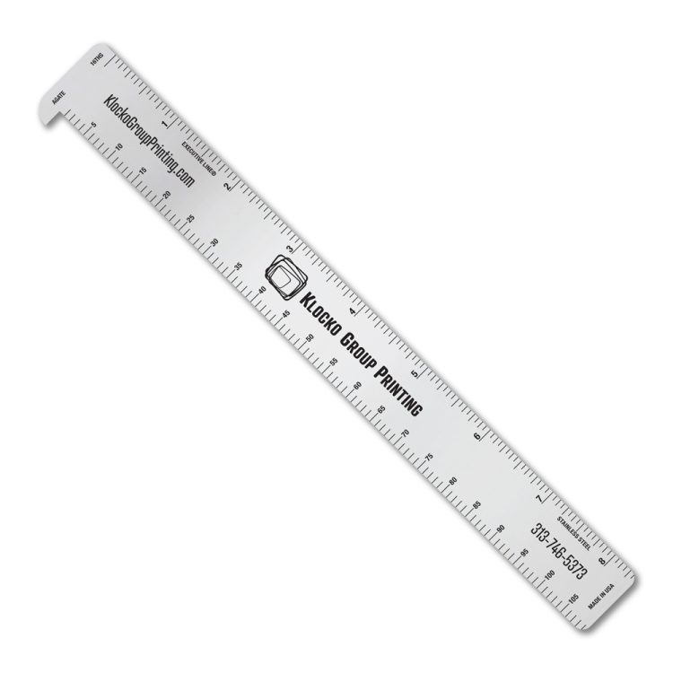 Stainless Steel Hook Ruler with Printing & Publishing Scales - Image 3