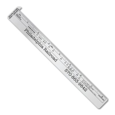 Stainless Steel Hook Ruler with Rail Gauge