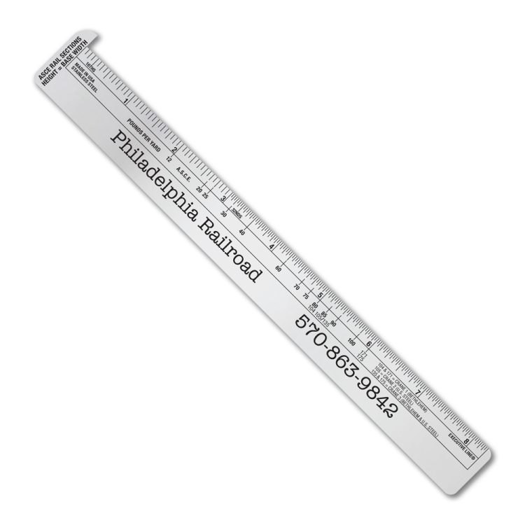 Stainless Steel Hook Ruler with Rail Gauge