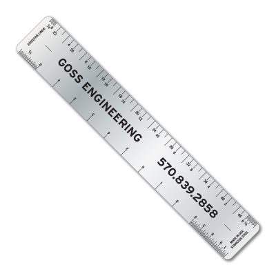 6" Stainless Steel Ruler with Architect and Engineer Scales