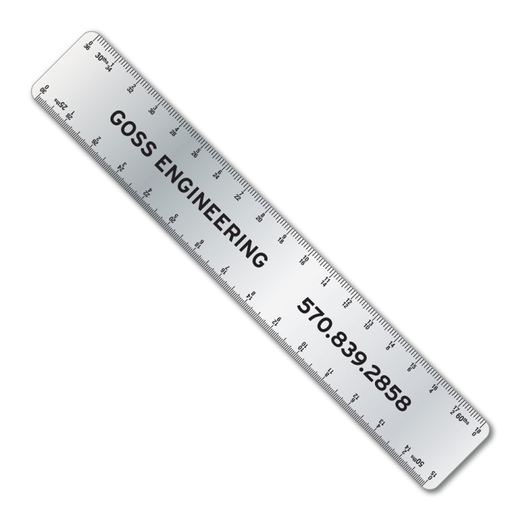 6" Stainless Steel Ruler with Architect and Engineer Scales - Image 4