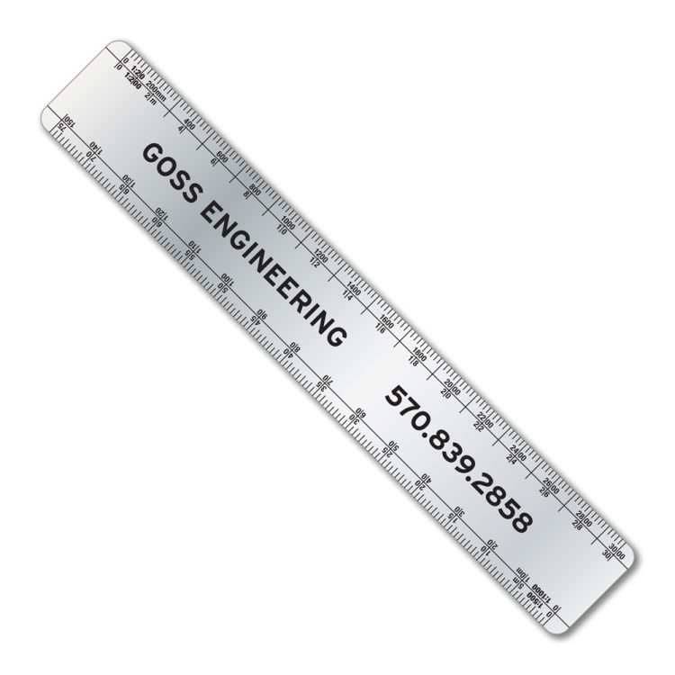 6" Stainless Steel Ruler with Architect and Engineer Scales - Image 6