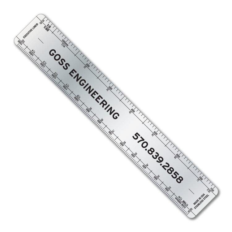 6" Stainless Steel Ruler with Architect and Engineer Scales - Image 5