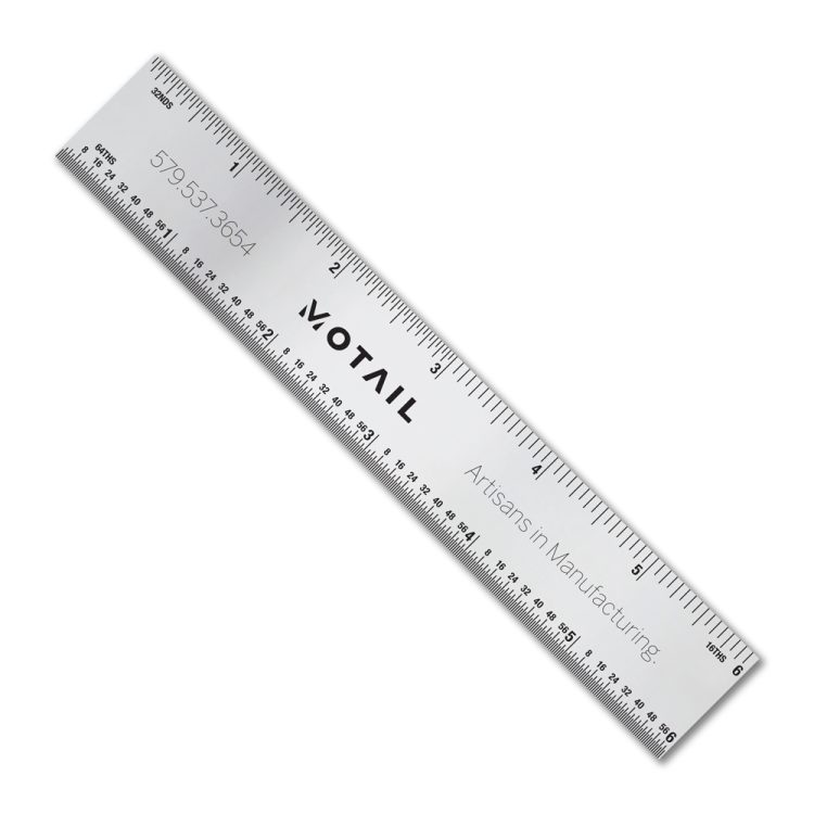 6" Stainless Steel Ruler with Tinner Circumference Scales - Image 3