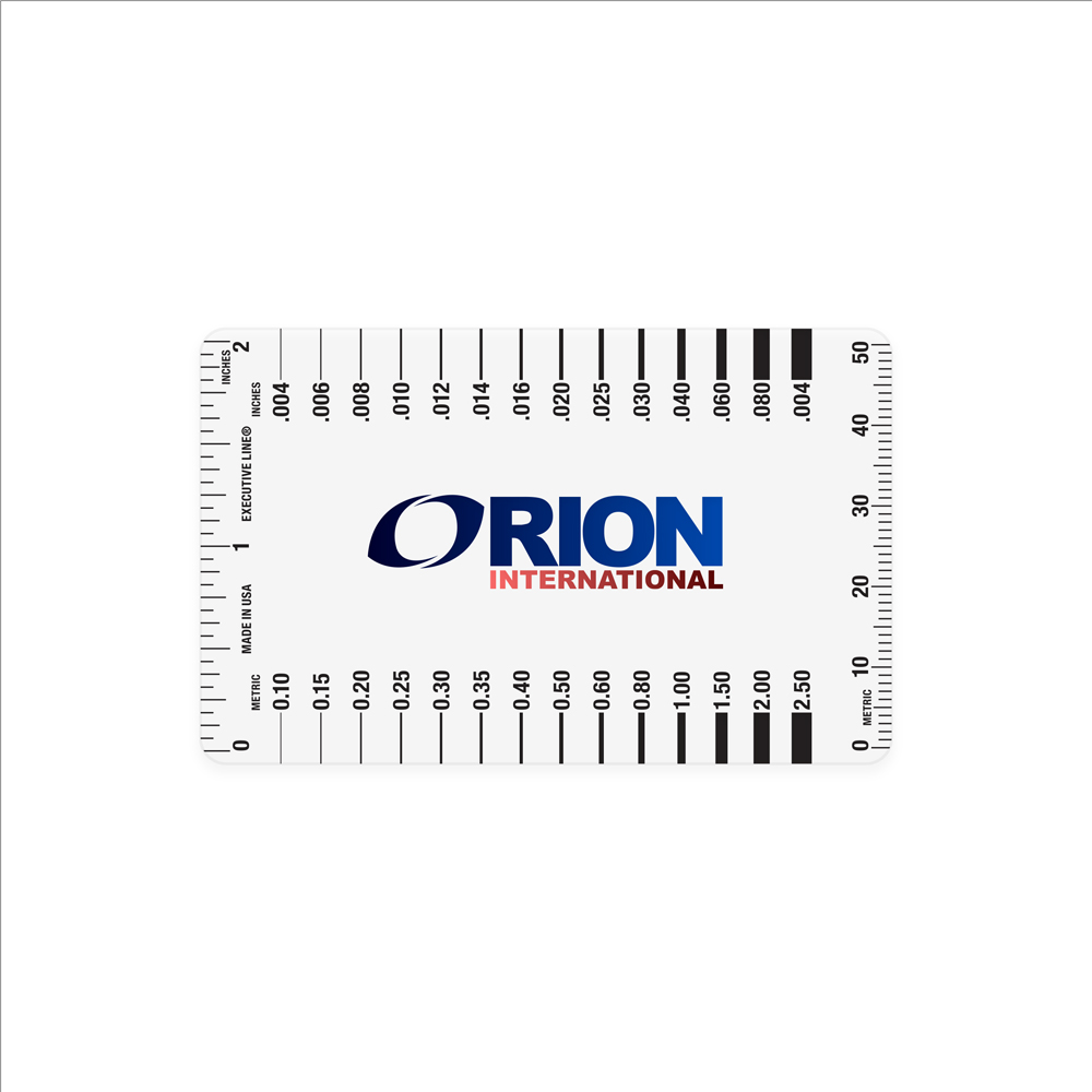 Crack Width Gauge – 1 Color or 4CP, Polycarbonate