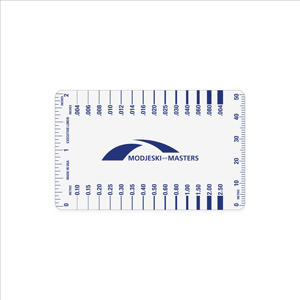 Crack Width Gauge – 1 Color or 4CP, Polycarbonate
