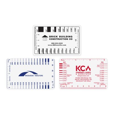 Crack Width Gauge – 1 Color or 4CP, Polycarbonate